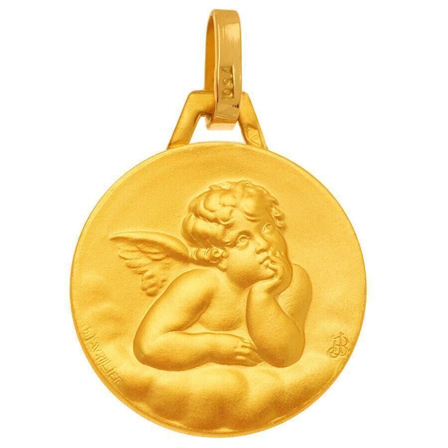 Pichard-Balme Médaille Ange contemplatif - Or jaune 18ct