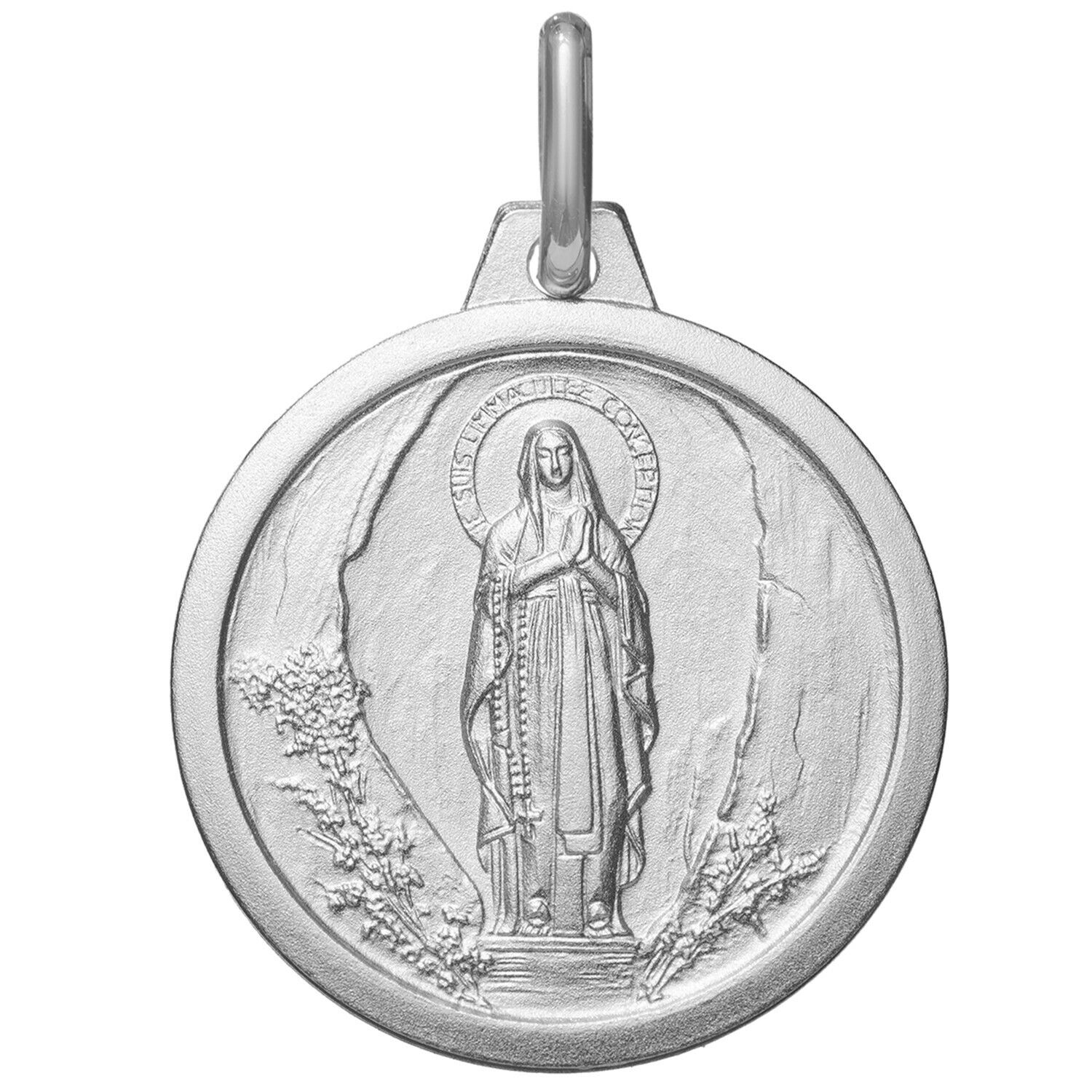 Maison de la Médaille Médaille Vierge de Lourdes - Argent massif