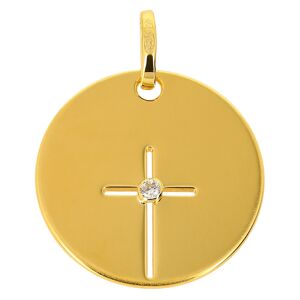 Mon Premier Bijou Medaille croix - Or jaune 9ct