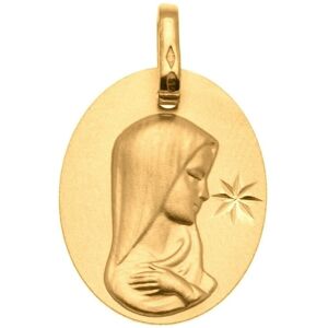 Mon Premier Bijou Medaille Vierge a l?etoile - Or jaune 9ct