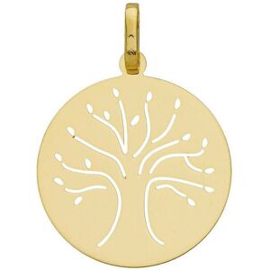 Mon Premier Bijou Medaille Arbre de vie elance ajouree - Or jaune 9ct