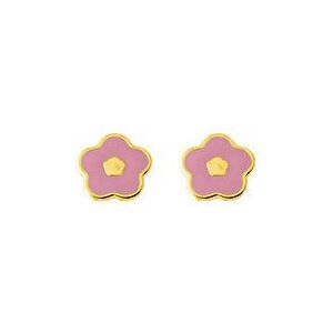 Mon Premier Bijou Boucles daoreilles fleurs - Vis - Or jaune 9ct