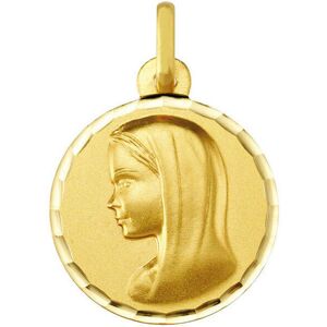 Mon Premier Bijou Medaille Vierge profil gauche - Or jaune 9ct