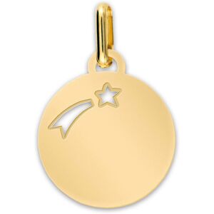 Mon Premier Bijou Medaille Etoile filante - Or jaune 9ct