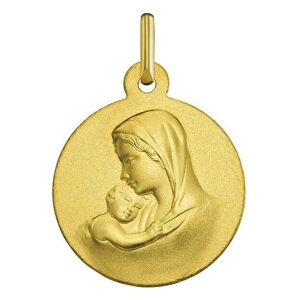 Mon Premier Bijou Medaille Vierge a l?enfant douceur - Or jaune 9ct