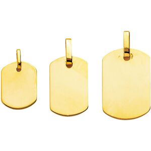 Mon Premier Bijou Pendentif plaque tonneau - Or jaune 18ct