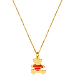 LuluCastagnette Collier chaine & pendentif mariniere corail LuluCastagnette - Or jaune 9ct