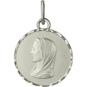 Mon Premier Bijou Medaille Vierge ronde - Argent massif