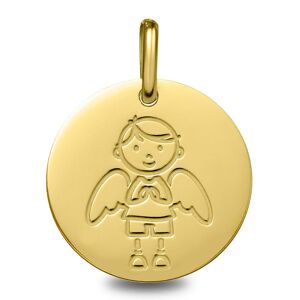 Mon Premier Bijou Medaille Ange garcon - Or jaune 9ct