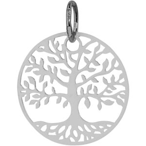 Mon Premier Bijou Medaille Arbre de vie luxuriant - Or blanc 9ct