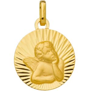 Mon Premier Bijou Medaille Ange solaire - Or jaune 9ct