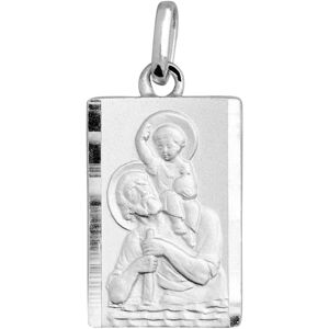 Mon Premier Bijou Medaille Saint Christophe - Argent massif