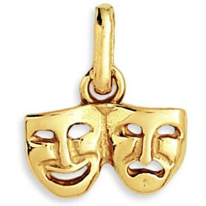 Mon Premier Bijou Pendentif masques - Or jaune 9ct