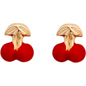 Mon Premier Bijou Boucles daoreilles cerises Vis Or jaune 9ct