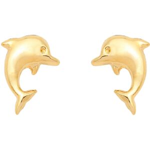 Mon Premier Bijou Boucles daoreilles dauphins - Vis - Or jaune 18ct