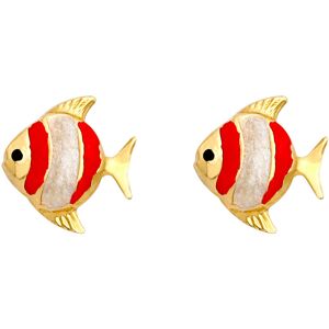 Mon Premier Bijou Boucles daoreilles poissons - Vis - Or jaune 18ct