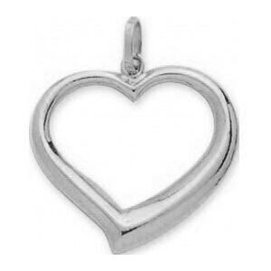 Mon Premier Bijou Pendentif coeur ajoure - Or blanc 18ct