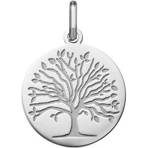 Mon Premier Bijou Medaille Arbre de vie - saison printemps - Or blanc 18ct