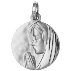 Mon Premier Bijou Medaille Vierge en priere - Argent massif