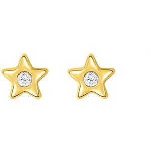 Mon Premier Bijou Boucles doreilles etoiles zirconum Puces Or jaune 9ct