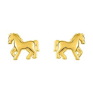 Mon Premier Bijou Boucles daoreilles cheval Vis Or jaune 9ct