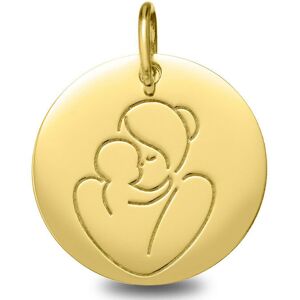 Mon Premier Bijou Medaille Vierge a l?enfant - Or jaune 9ct