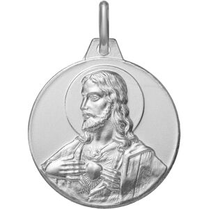 Maison de la Medaille Medaille Christ Sacre Coeur - Argent massif