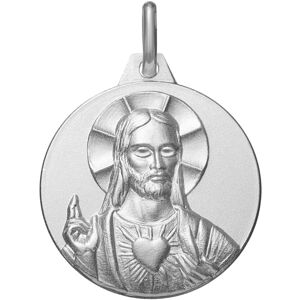 Maison de la Medaille Medaille Christ Sacre Coeur - Argent massif