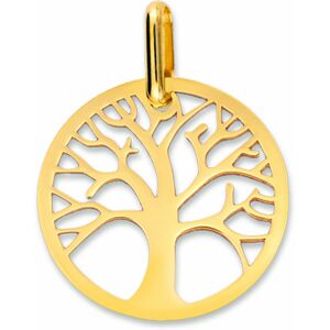 Mon Premier Bijou Medaille Arbre de vie ajouree - Or jaune 18ct