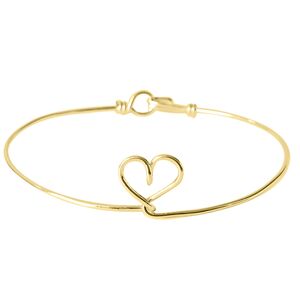 Mon Petit Atelier Bracelet jonc coeur - gold filled 14ct