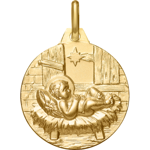 Maison de la Medaille Medaille Jesus etoile du berger - Or jaune 18ct