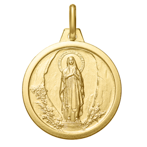 Maison de la Medaille Medaille Vierge de Lourdes - Or jaune 18ct