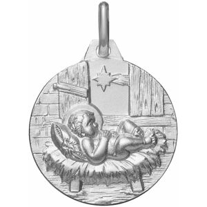 Maison de la Medaille Medaille Jesus etoile du berger - Argent massif