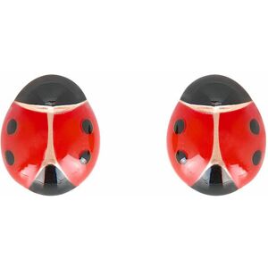 Mon Premier Bijou Boucles daoreilles coccinelles rouges Vis Or jaune 9ct