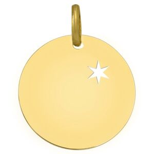 Mon Premier Bijou Medaille etoile ajouree - Or jaune 9ct