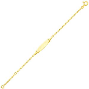 Mon Premier Bijou Gourmette bebe marine forcat - Or jaune 18ct