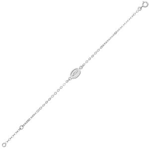 Mon Premier Bijou Bracelet enfant medaille miraculeuse - Or blanc 9ct