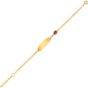 Mon Premier Bijou Gourmette coccinelle - Or jaune 9ct