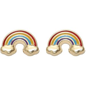 Mon Premier Bijou Boucles daoreilles arc en ciel - Vis - Or jaune 9ct