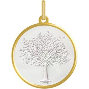 Maison de la Medaille Medaille Arbre de vie Princier - Or jaune 18ct & nacre