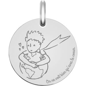 Maison de la Medaille Medaille Petit Prince save the planet - Or blanc 9ct