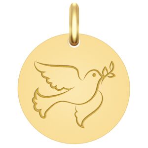 Mon Premier Bijou Medaille Colombe - Or jaune 18ct