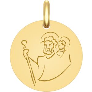 Mon Premier Bijou Medaille Saint Christophe - Or jaune 18ct