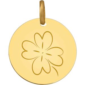 Mon Premier Bijou Medaille Trefle - Or jaune 18ct