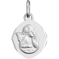 Mon Premier Bijou Médaille Ange losange – Or blanc 9ct