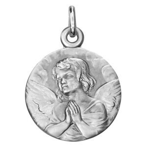 Martineau Médaille Ange méditatif - Argent massif