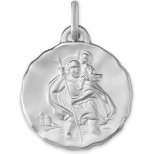 Mon Premier Bijou Médaille Saint- Christophe - Or blanc 18ct