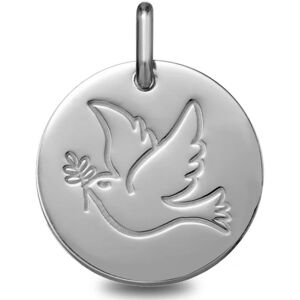 Mon Premier Bijou Médaille de la Colombe - Or blanc 18ct