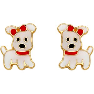 Mon Premier Bijou Boucles d’oreilles chiens - Vis - Or jaune 18ct