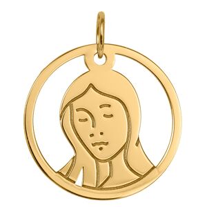 Mon Premier Bijou Médaille Vierge ajourée - Or jaune 18ct